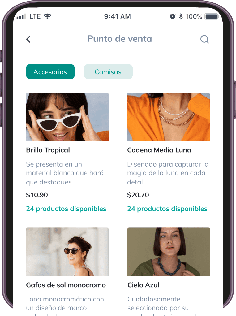 Inventario de productos Cubo Admin